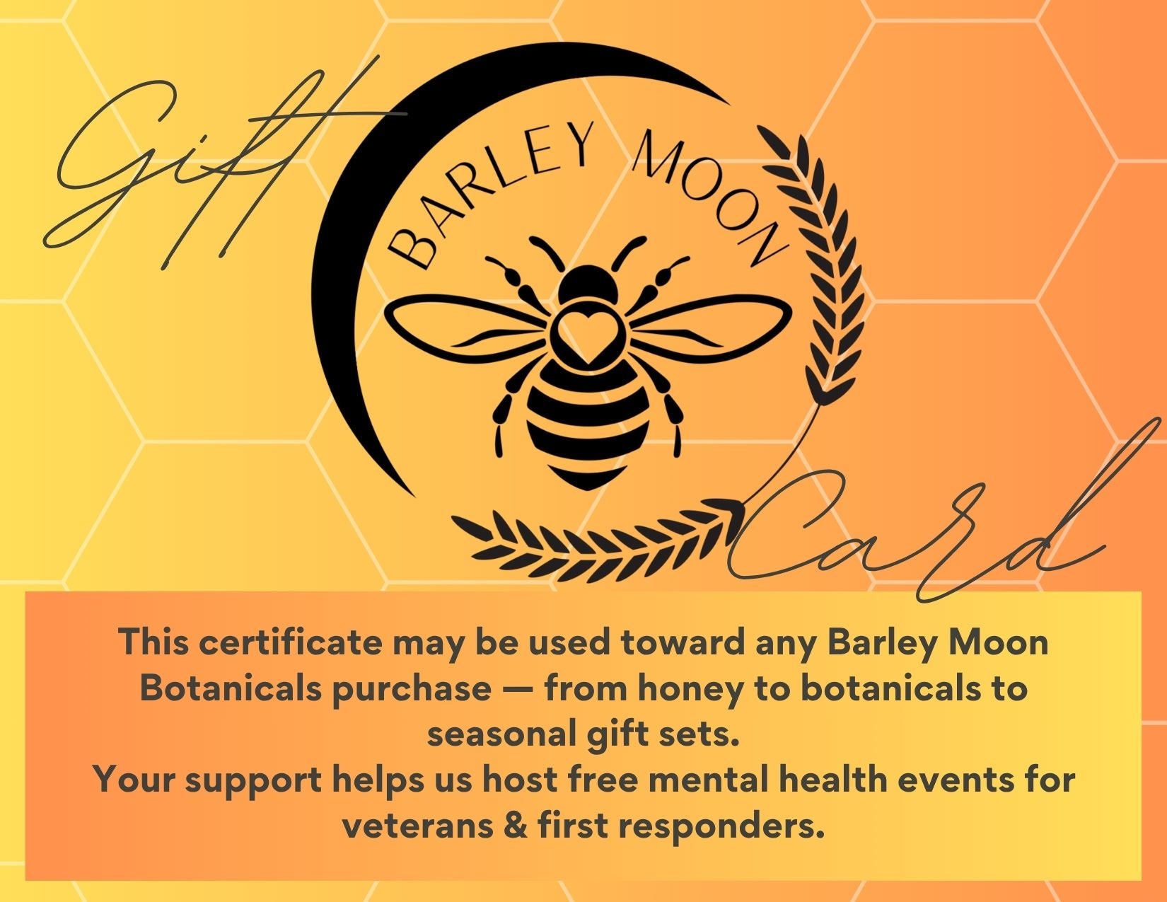 Barley Moon Botanicals Gift Card